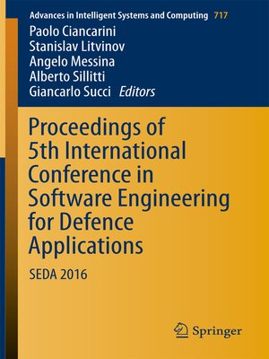 cover image of Proceedings of 5th International Conference in Software Engineering for Defence Applications